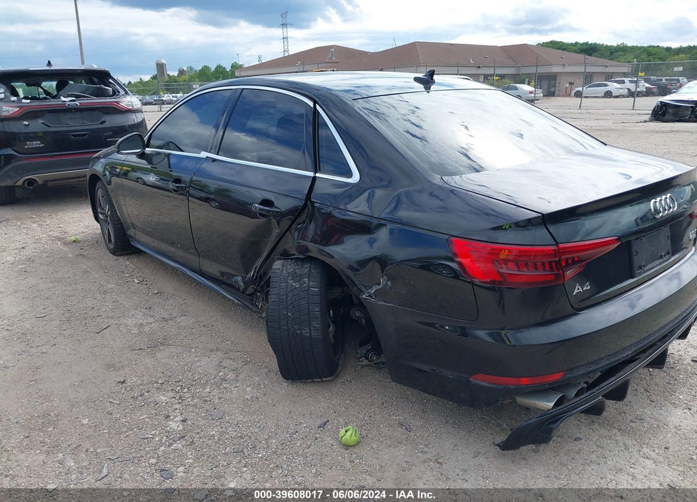 2017 AUDI A4 2.0T PREMIUM VIN: WAUENAF47HN001908