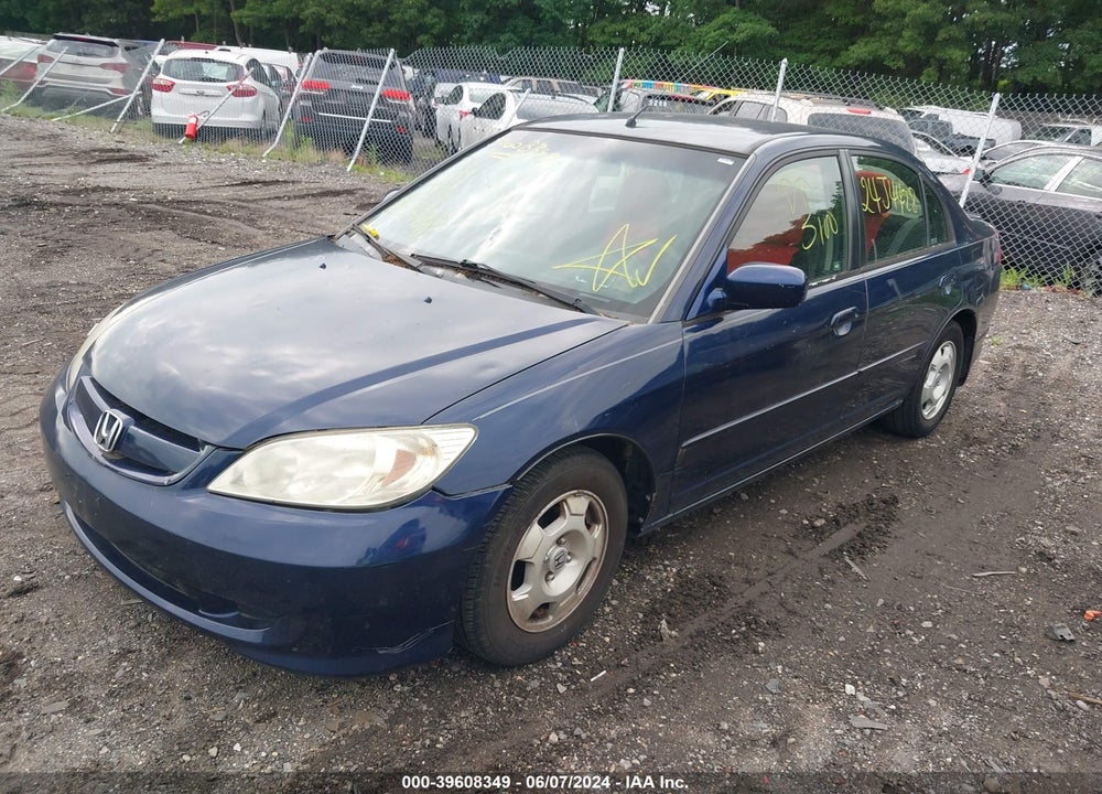 2005 HONDA CIVIC HYBRID VIN: JHMES96625S008756