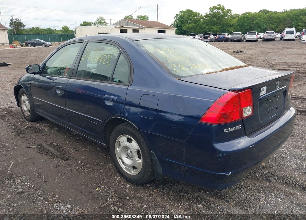 2005 HONDA CIVIC HYBRID VIN: JHMES96625S008756