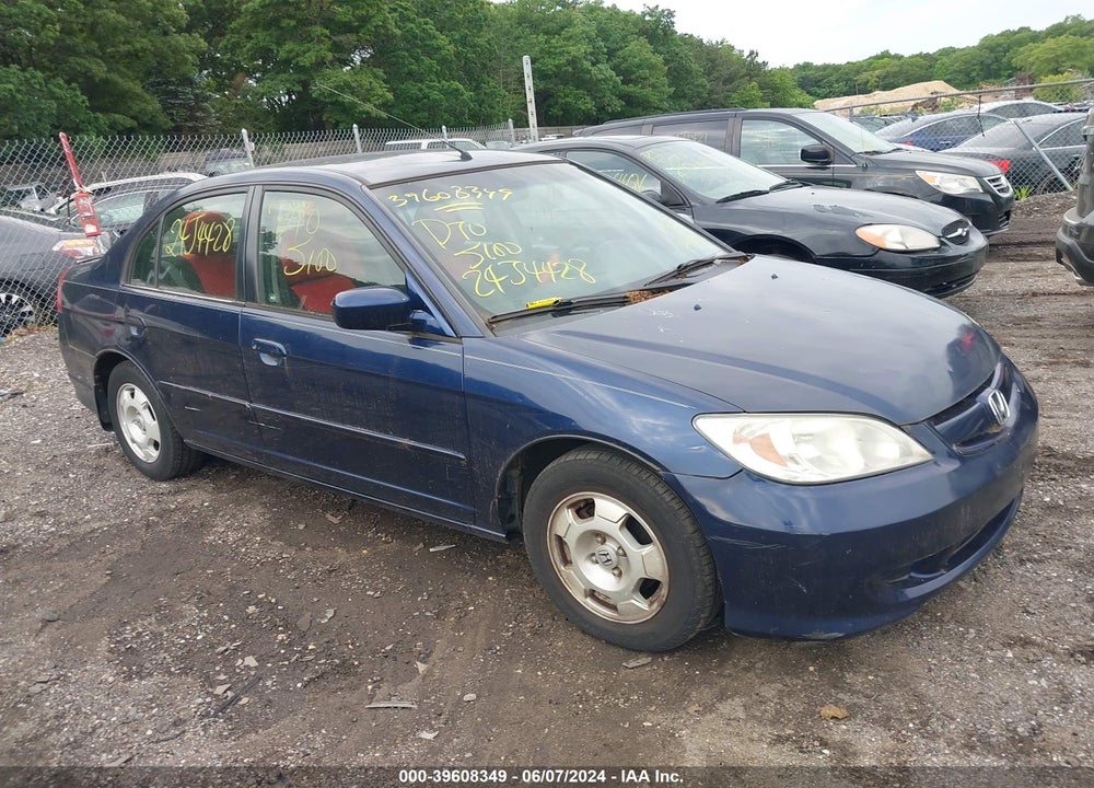 2005 HONDA CIVIC HYBRID VIN: JHMES96625S008756