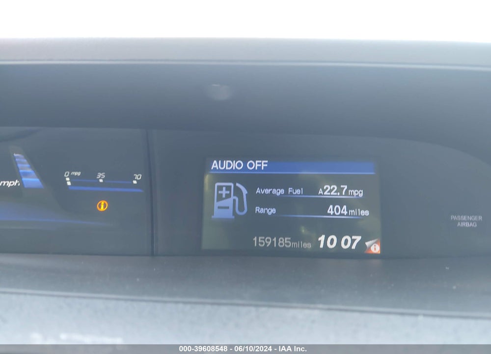 2012 HONDA CIVIC LX VIN: 2HGFB2F53CH593440