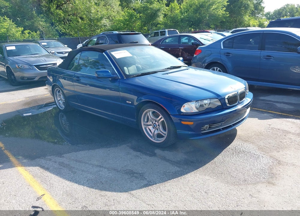 2003 BMW 330CI VIN: WBABS53433JU97250