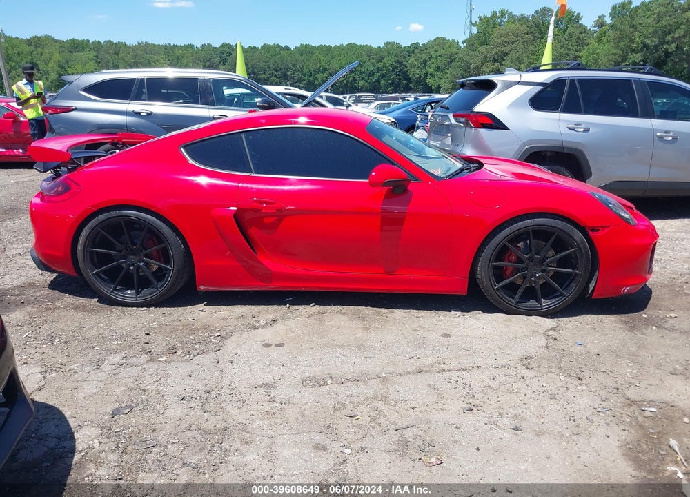 2016 PORSCHE CAYMAN VIN: WP0AA2A89GK170289