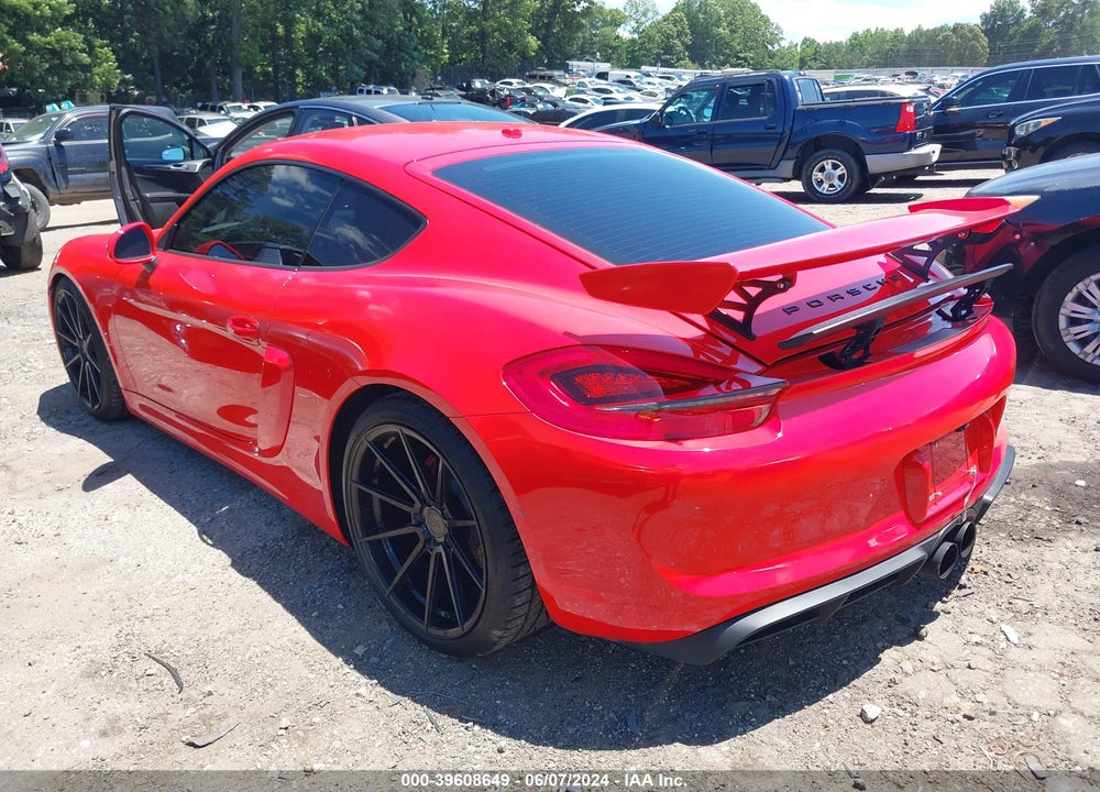 2016 PORSCHE CAYMAN VIN: WP0AA2A89GK170289