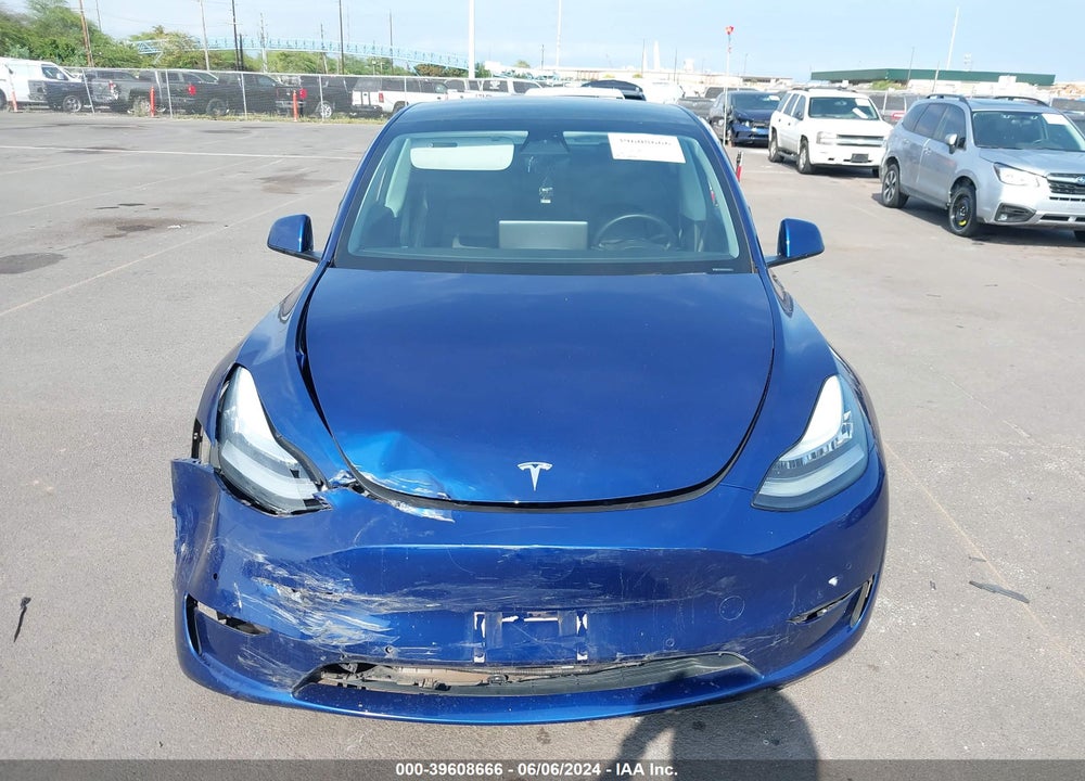 2020 TESLA MODEL Y LONG RANGE DUAL MOTOR ALL-WHEEL DRIVE VIN: 5YJYGDEE7LF012677
