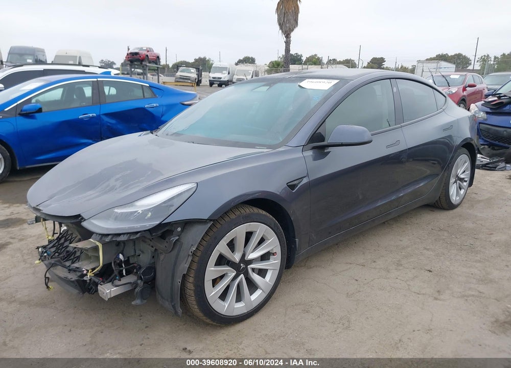 2021 TESLA MODEL 3 LONG RANGE DUAL MOTOR ALL-WHEEL DRIVE VIN: 5YJ3E1EB5MF044372