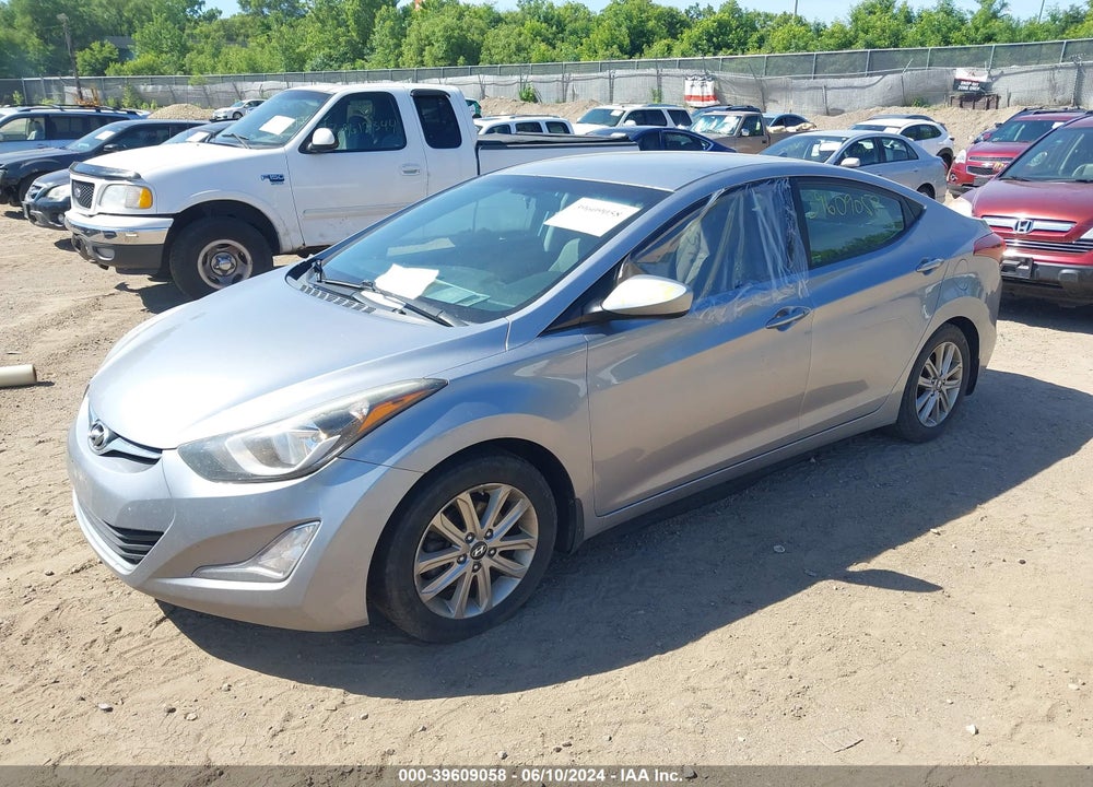 2015 HYUNDAI ELANTRA SE VIN: 5NPDH4AE1FH612490