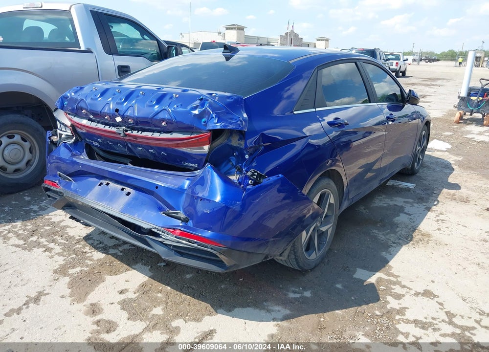 2022 HYUNDAI ELANTRA LIMITED VIN: KMHLP4AG0NU332608