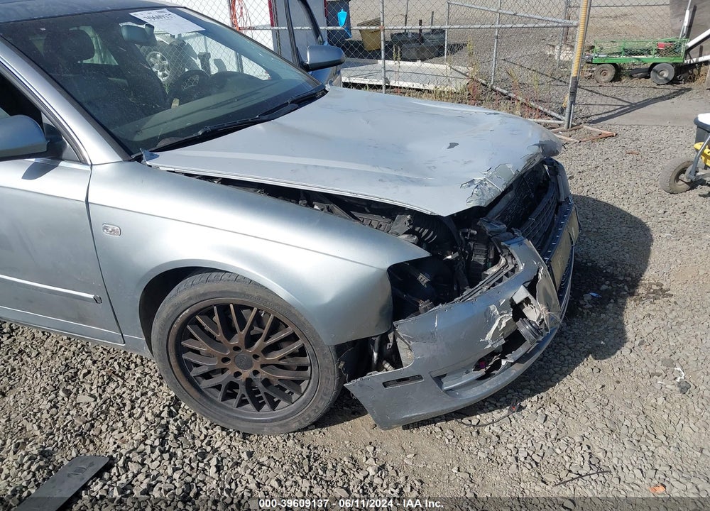 2007 AUDI A4 2.0T VIN: WAUAF78E37A211383