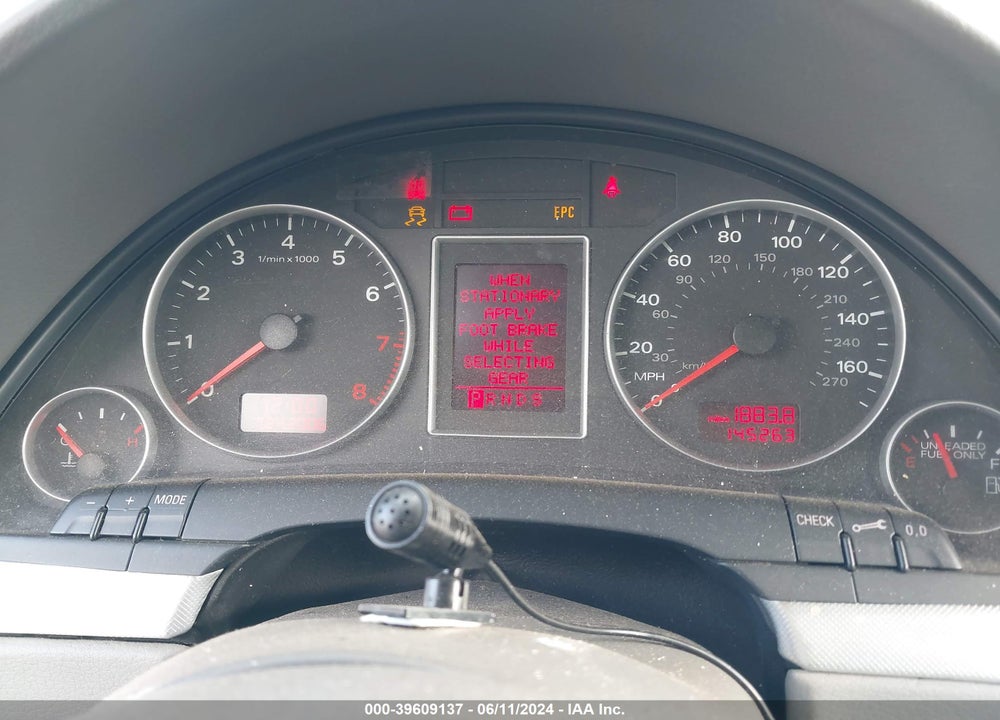 2007 AUDI A4 2.0T VIN: WAUAF78E37A211383