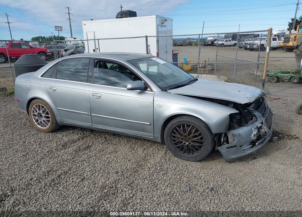 2007 AUDI A4 2.0T VIN: WAUAF78E37A211383