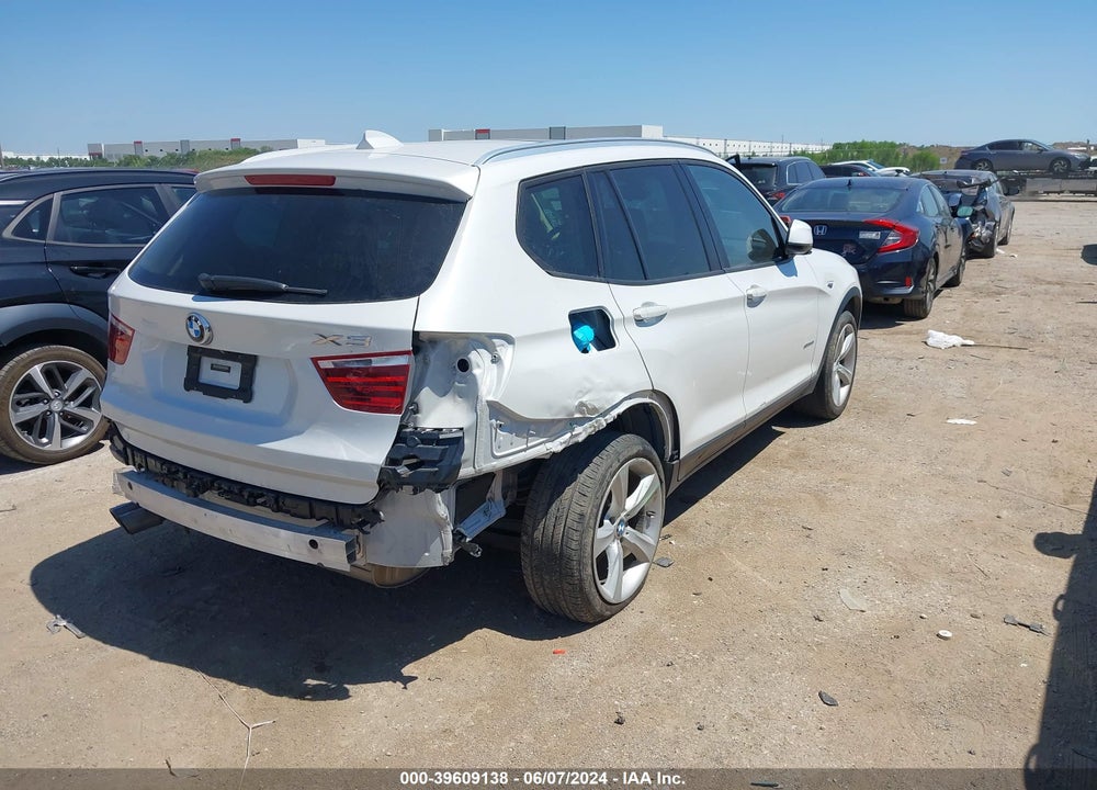 2017 BMW X3 SDRIVE28I VIN: 5UXWZ7C37H0X39617