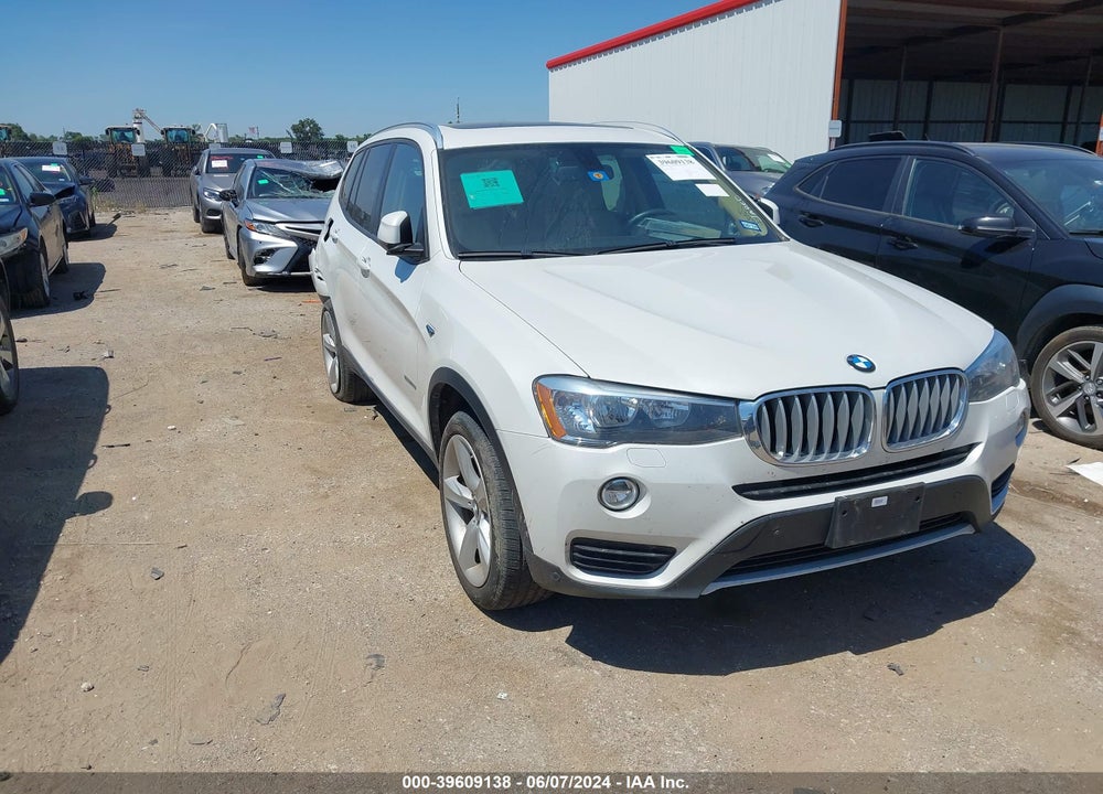 2017 BMW X3 SDRIVE28I VIN: 5UXWZ7C37H0X39617