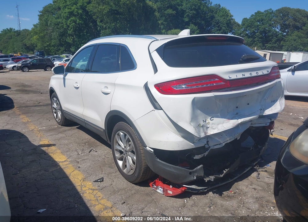 2017 LINCOLN MKC SELECT VIN: 5LMCJ2C91HUL02085