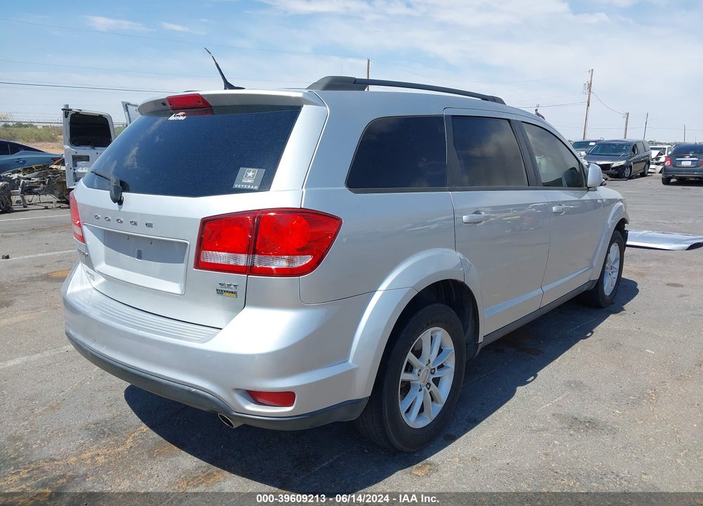 2013 DODGE JOURNEY SXT VIN: 3C4PDCBG0DT526961
