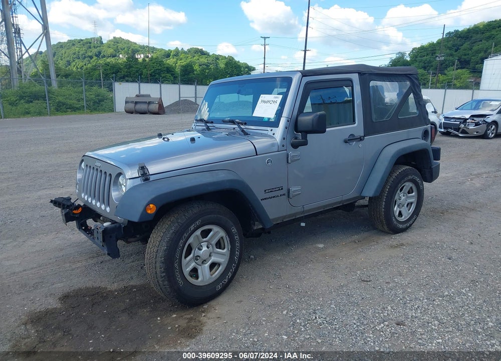 2016 JEEP WRANGLER SPORT VIN: 1C4AJWAG9GL108416