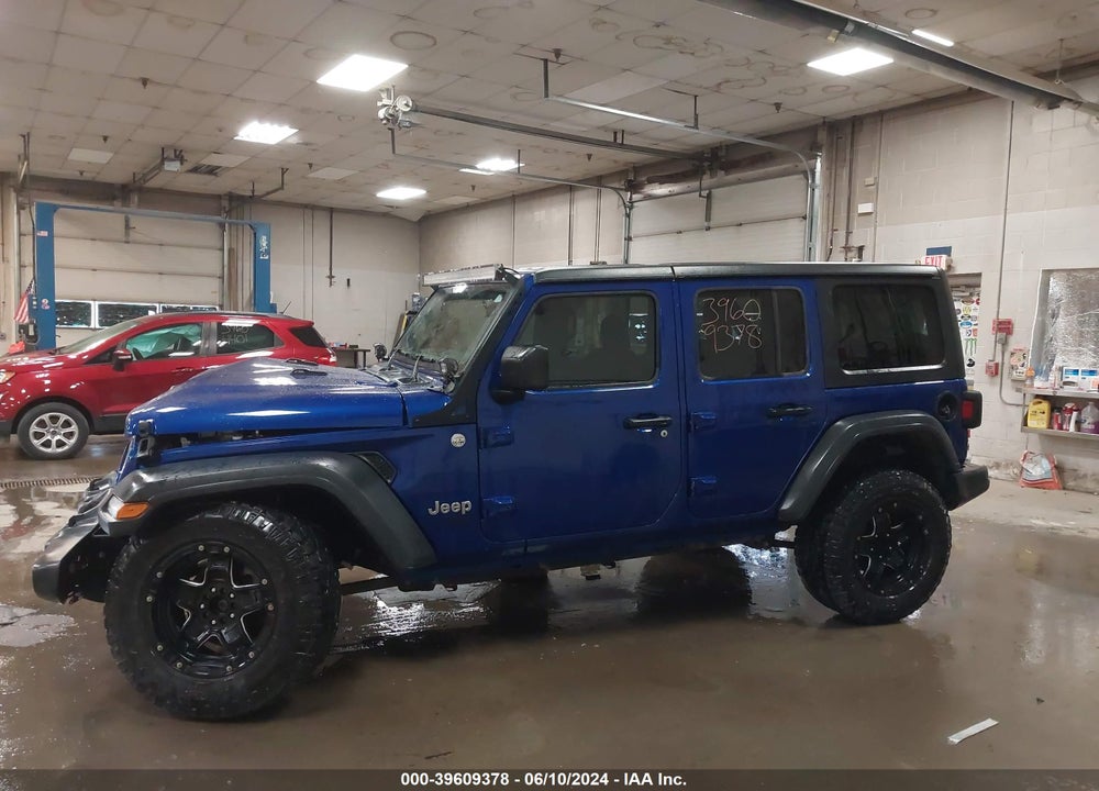 2018 JEEP WRANGLER UNLIMITED SPORT 4X4 VIN: 1C4HJXDG1JW182175