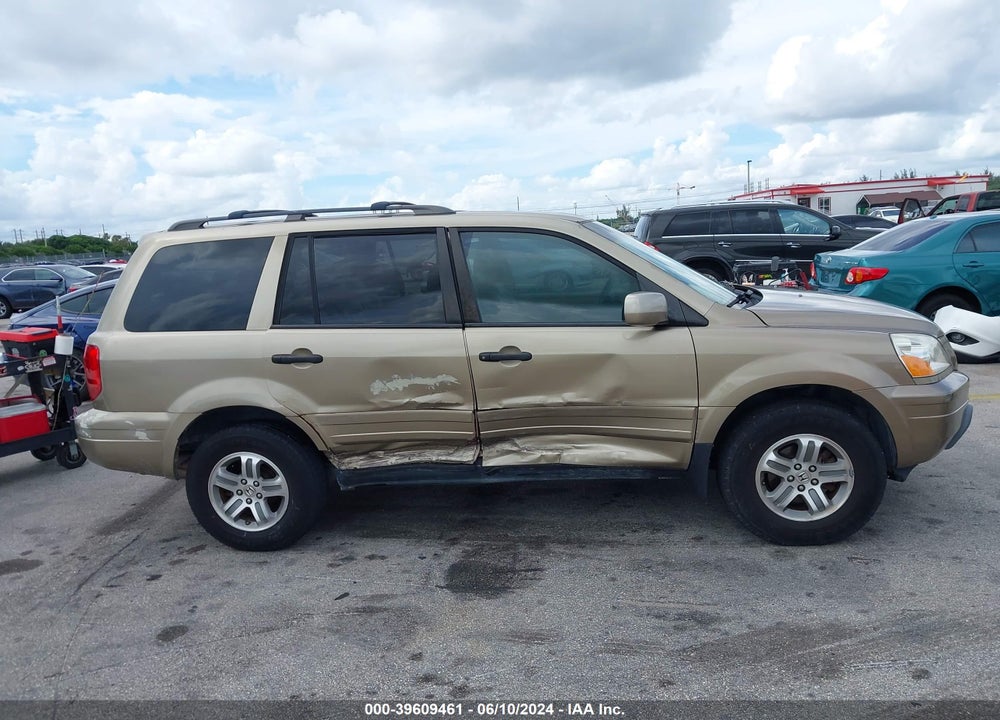 2005 HONDA PILOT EX-L VIN: 5FNYF18505B012746