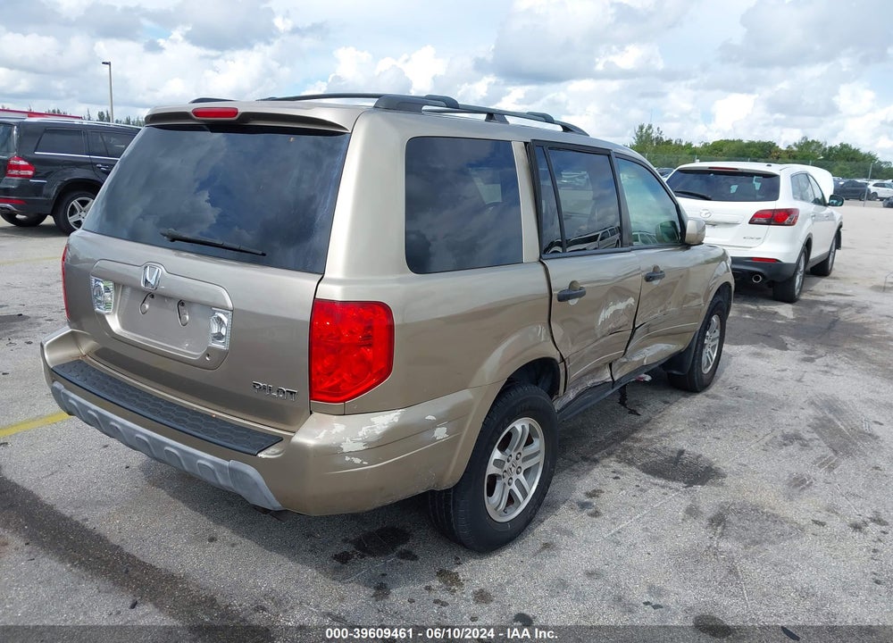 2005 HONDA PILOT EX-L VIN: 5FNYF18505B012746