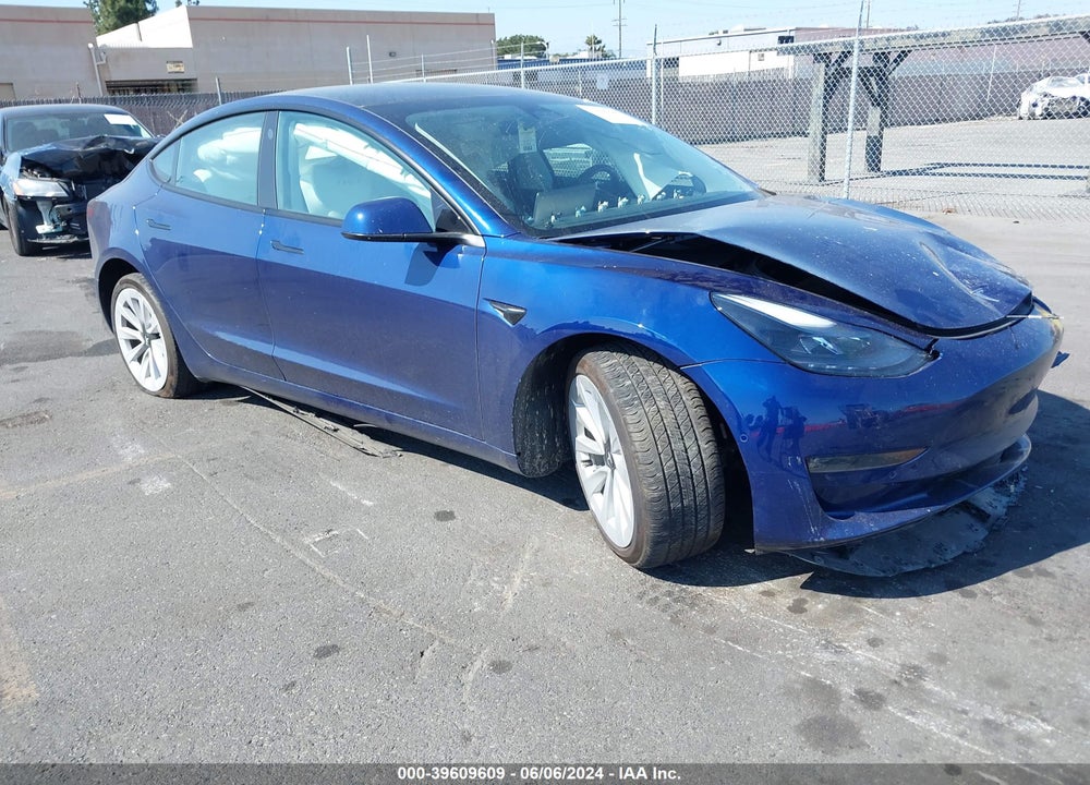 2022 TESLA MODEL 3 LONG RANGE DUAL MOTOR ALL-WHEEL DRIVE VIN: 5YJ3E1EB5NF365944