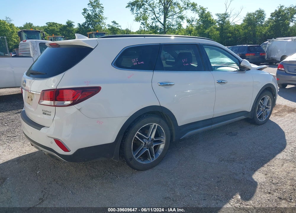 2017 HYUNDAI SANTA FE LIMITED ULTIMATE VIN: KM8SRDHF4HU191517