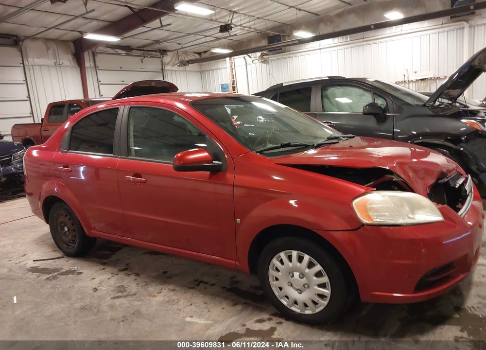 2009 CHEVROLET AVEO LT VIN: KL1TD56E79B399600