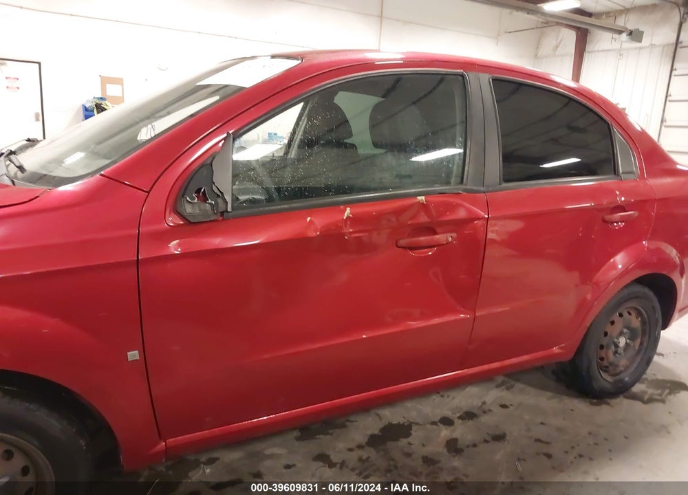 2009 CHEVROLET AVEO LT VIN: KL1TD56E79B399600