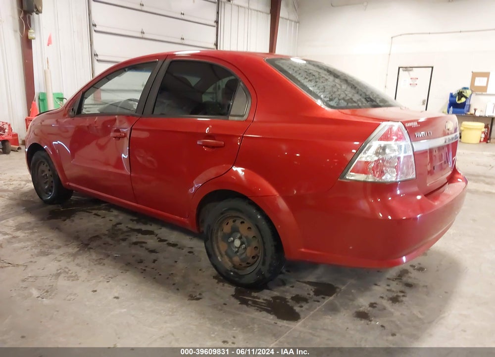 2009 CHEVROLET AVEO LT VIN: KL1TD56E79B399600
