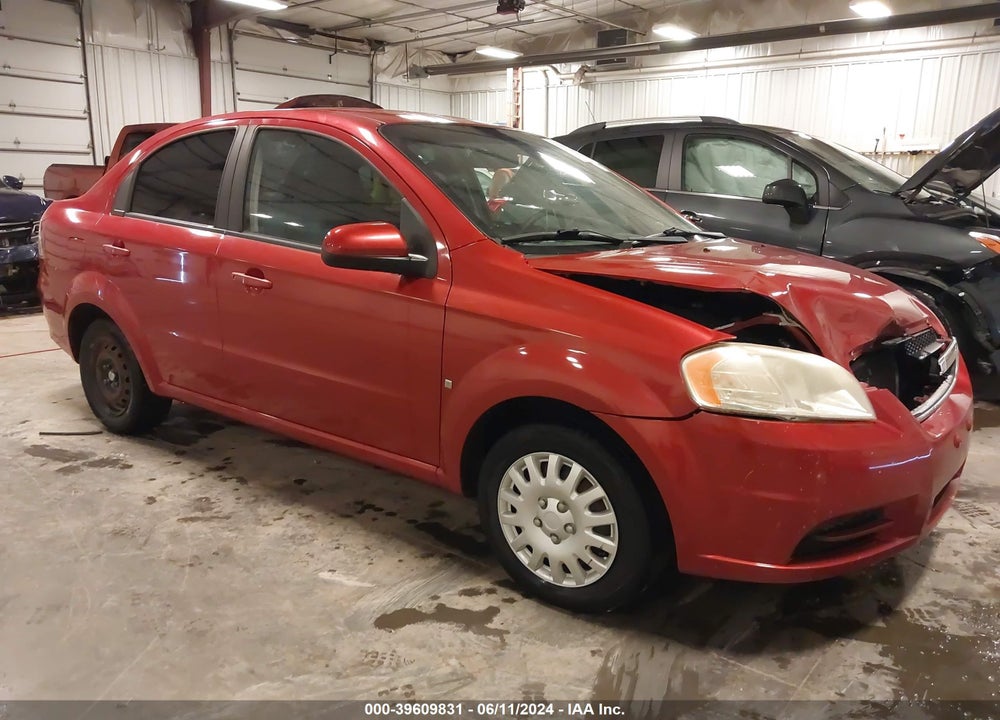 2009 CHEVROLET AVEO LT VIN: KL1TD56E79B399600