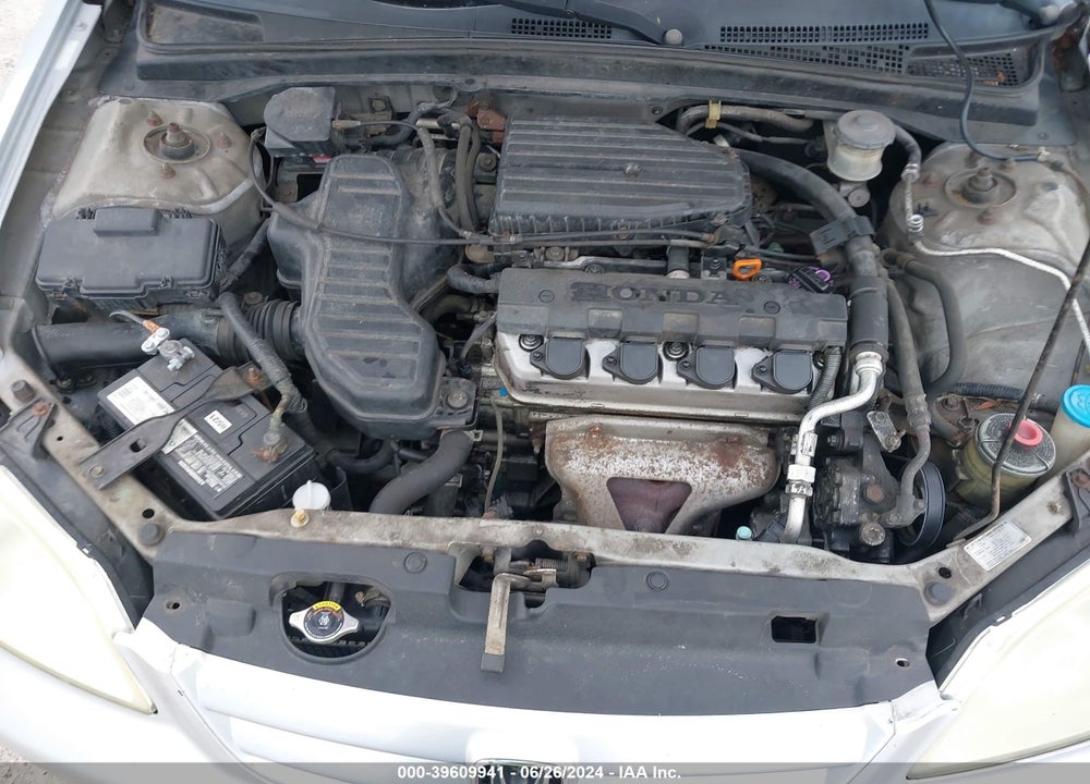 2001 HONDA CIVIC LX VIN: 2HGES16521H619982