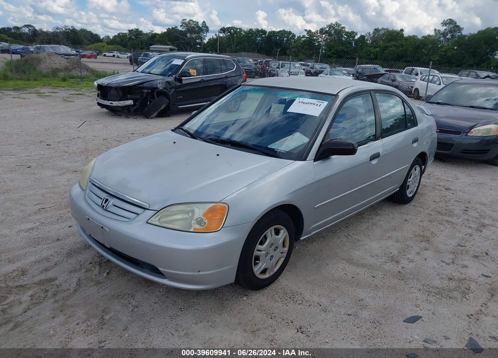 2001 HONDA CIVIC LX VIN: 2HGES16521H619982