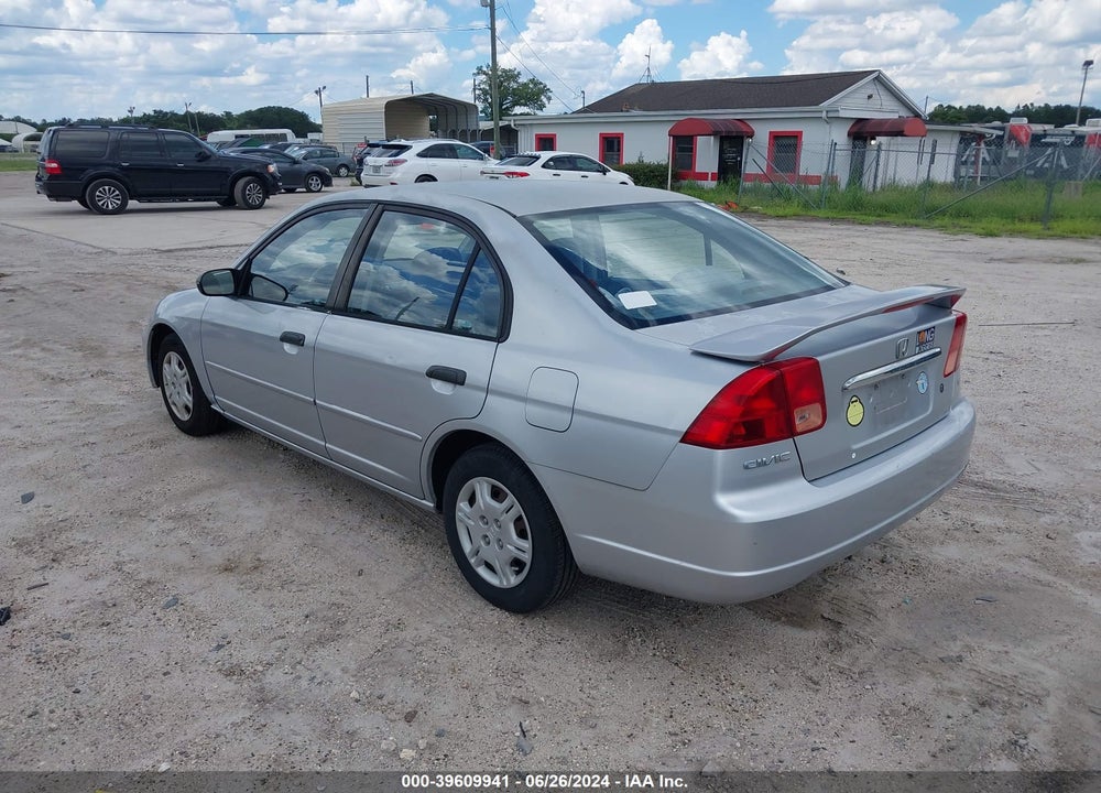2001 HONDA CIVIC LX VIN: 2HGES16521H619982