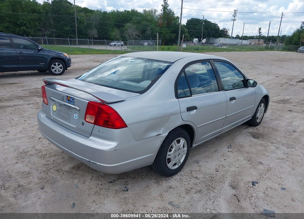 2001 HONDA CIVIC LX VIN: 2HGES16521H619982