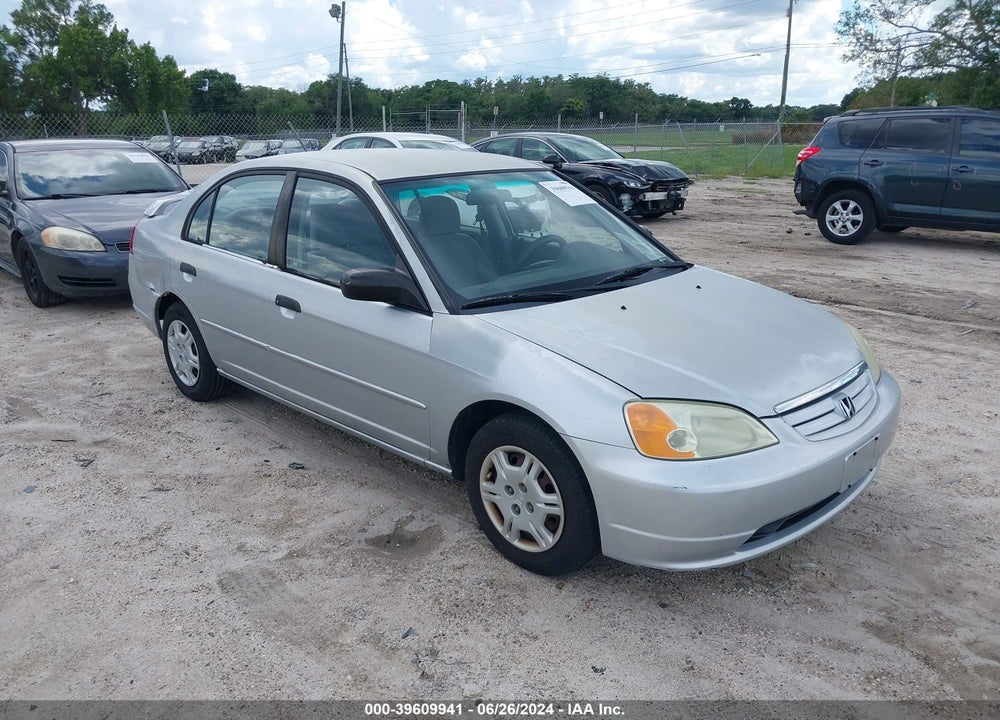 2001 HONDA CIVIC LX VIN: 2HGES16521H619982