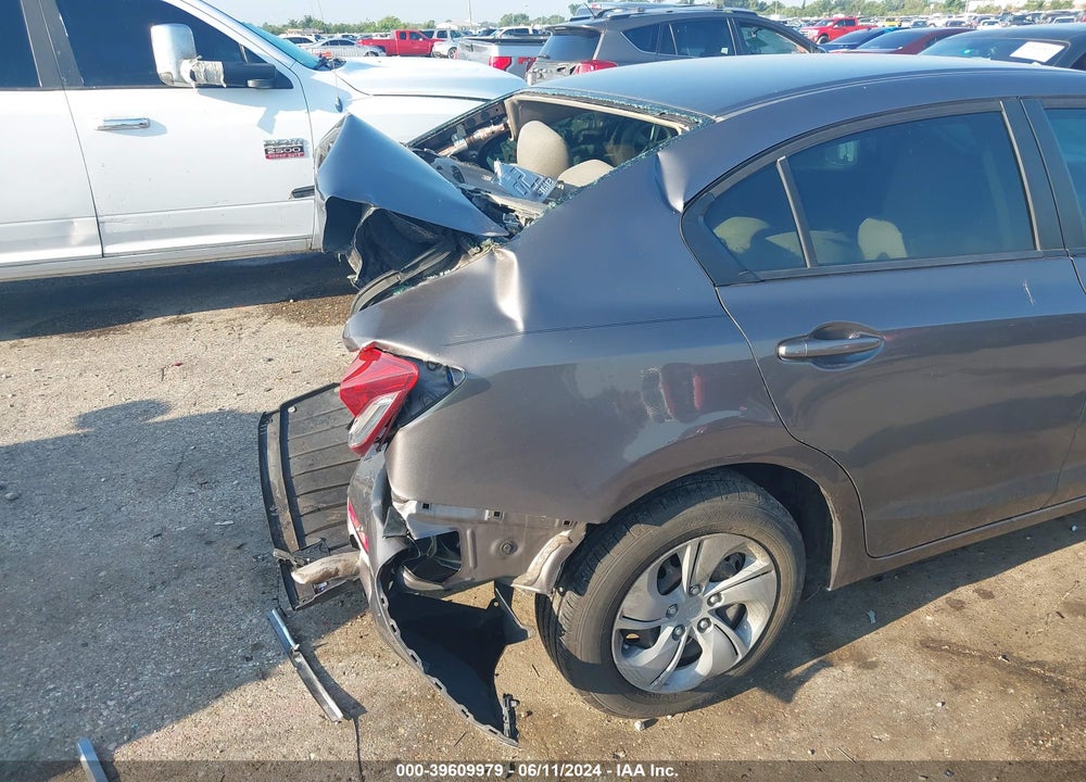 2013 HONDA CIVIC LX VIN: 19XFB2F56DE024321