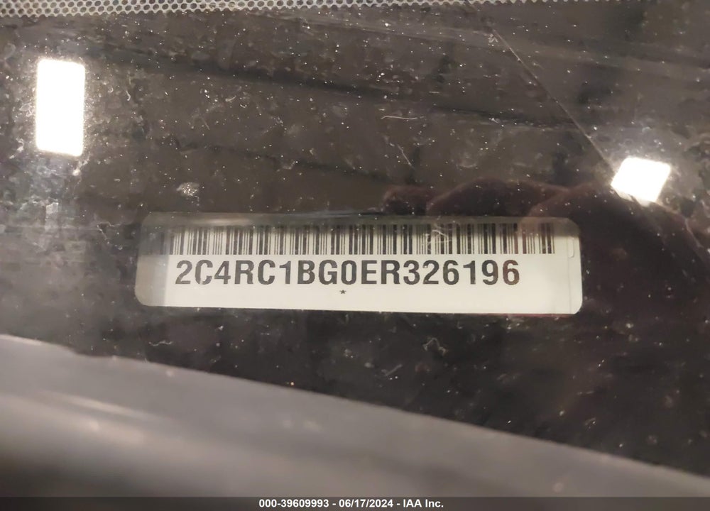 2014 CHRYSLER TOWN & COUNTRY VIN: 2C4RC1BG0ER326196