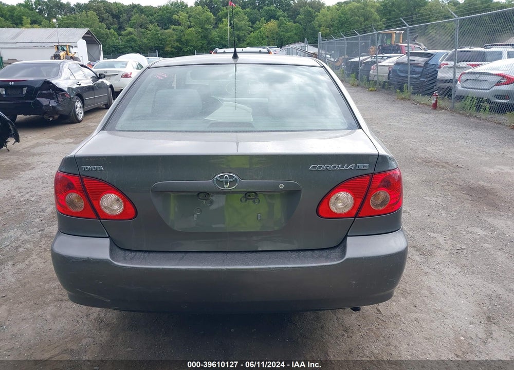2006 TOYOTA COROLLA LE VIN: 2T1BR32E86C685047