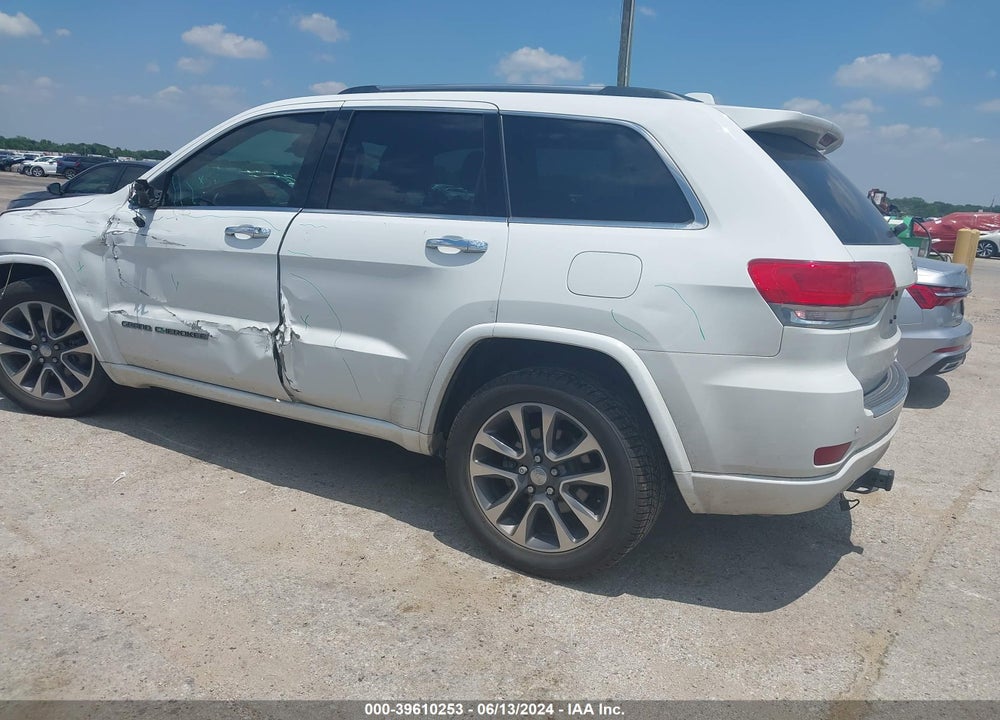 2017 CHEROKEE JEEP GRAND  OVERLAND 4X2 VIN: 1C4RJECG3HC605795