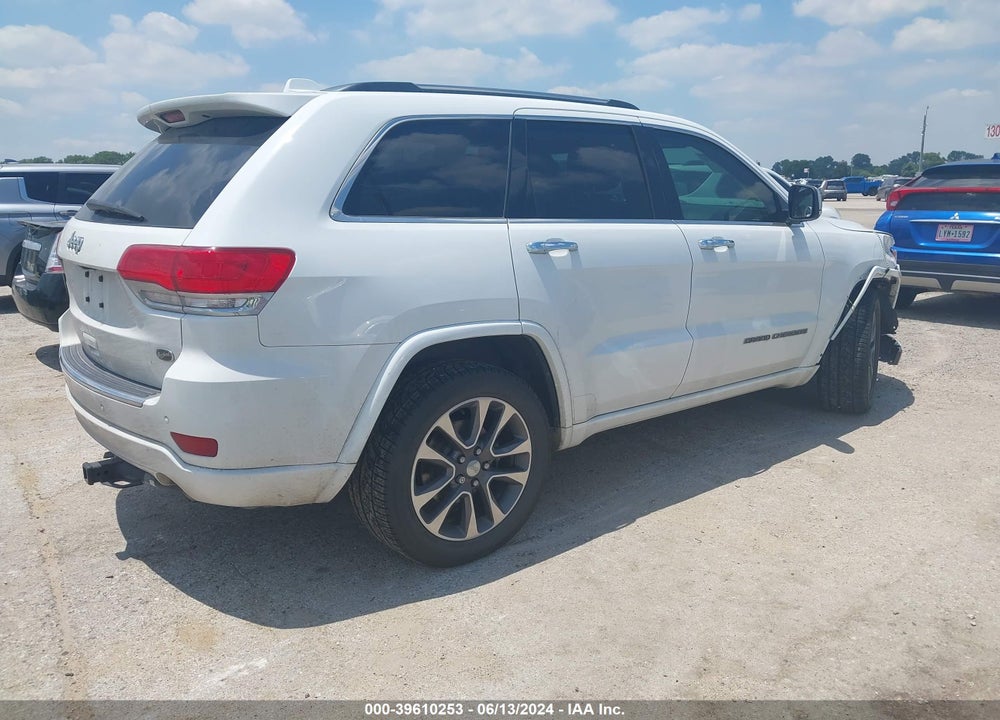 2017 CHEROKEE JEEP GRAND  OVERLAND 4X2 VIN: 1C4RJECG3HC605795