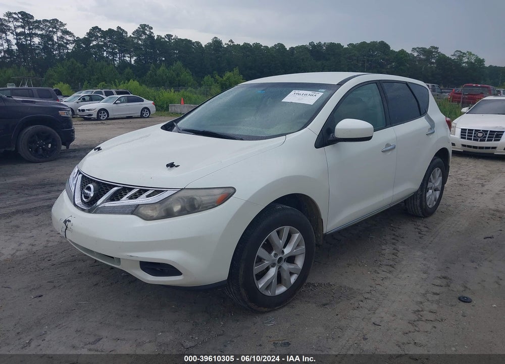 2011 NISSAN MURANO S VIN: JN8AZ1MU9BW059405