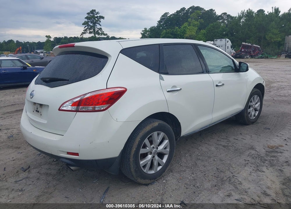 2011 NISSAN MURANO S VIN: JN8AZ1MU9BW059405