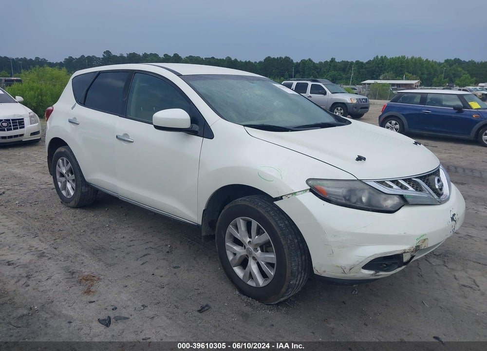2011 NISSAN MURANO S VIN: JN8AZ1MU9BW059405