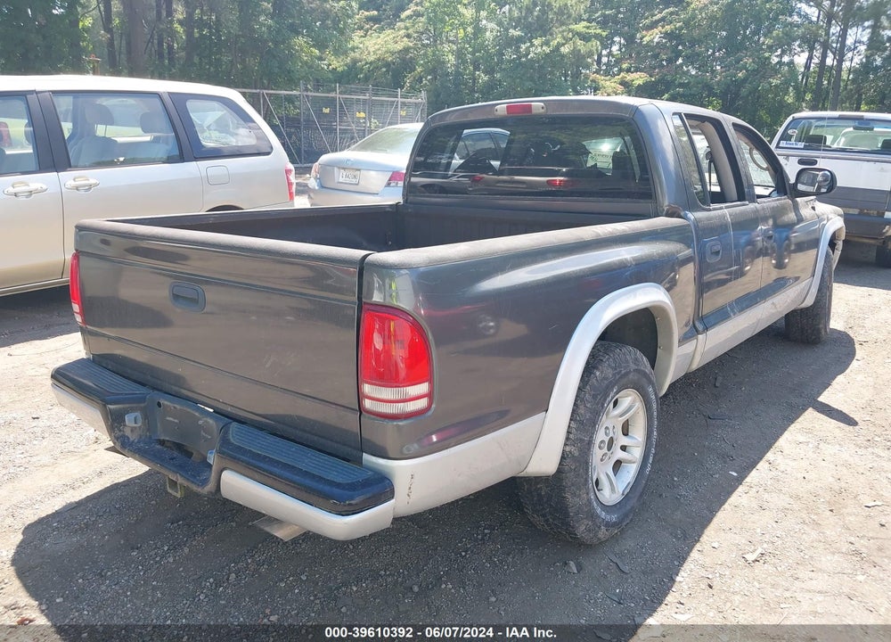 2002 DODGE DAKOTA SLT VIN: 1B7HL48NX2S655680