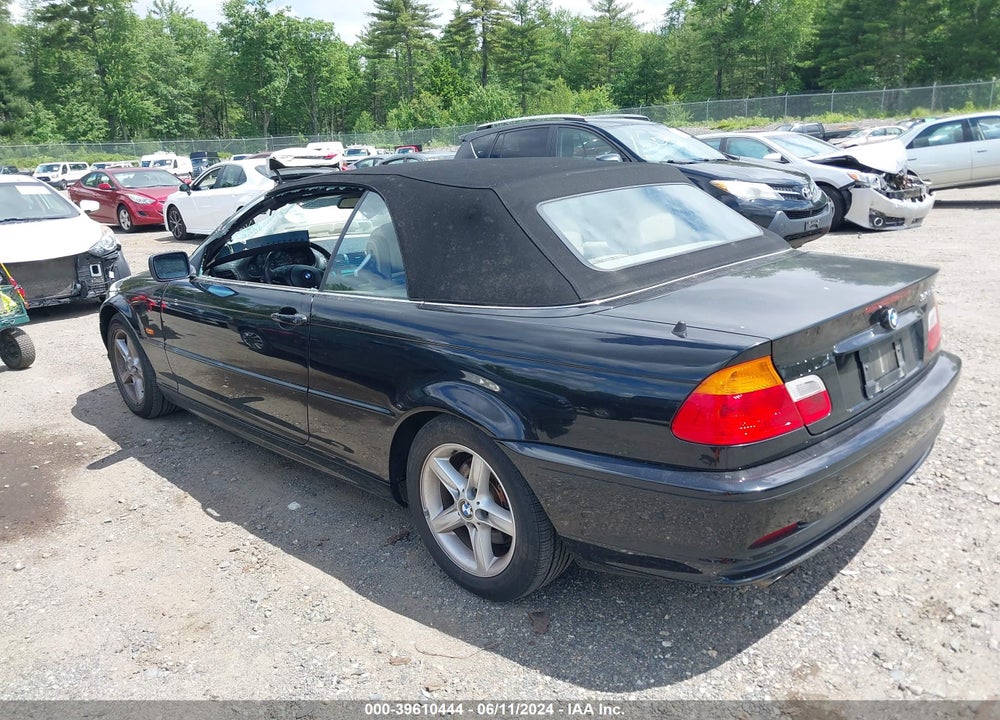 2002 BMW 325CI VIN: WBABS334X2JY58931