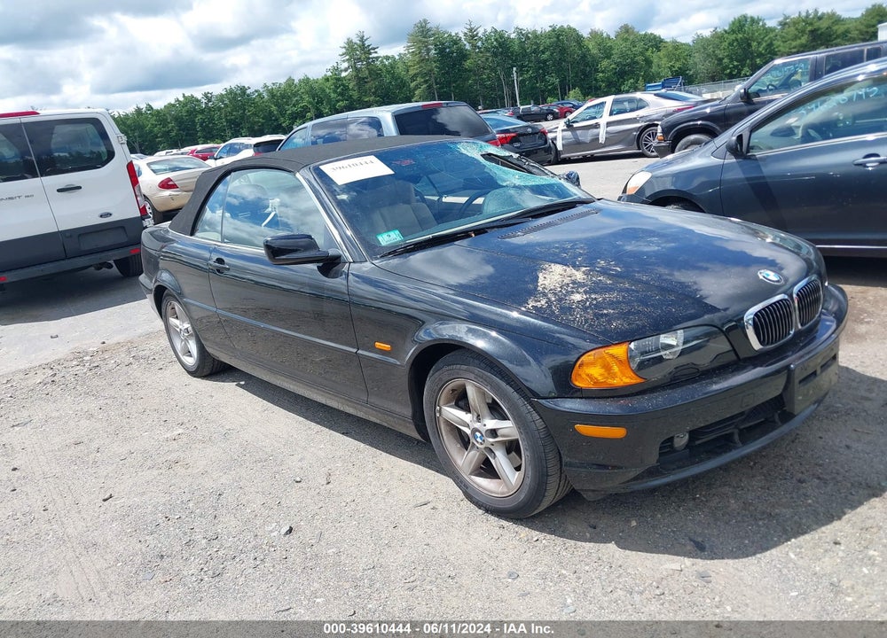2002 BMW 325CI VIN: WBABS334X2JY58931
