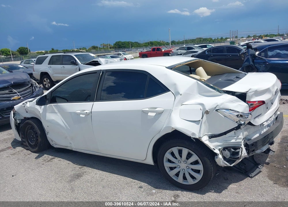 2017 TOYOTA COROLLA LE VIN: 2T1BURHE7HC810504