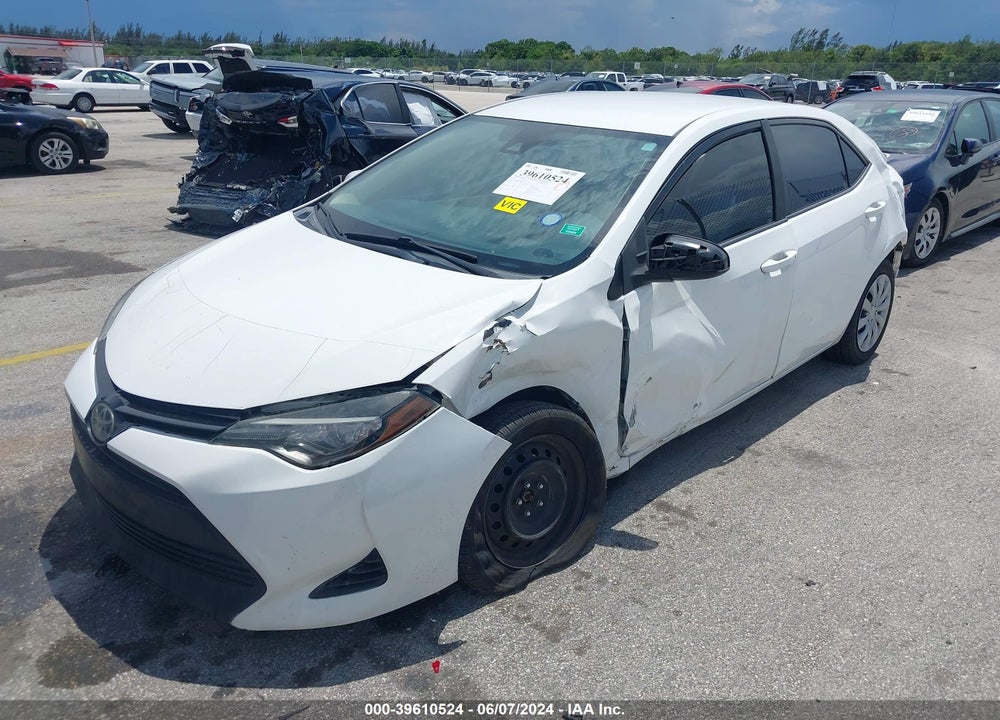 2017 TOYOTA COROLLA LE VIN: 2T1BURHE7HC810504