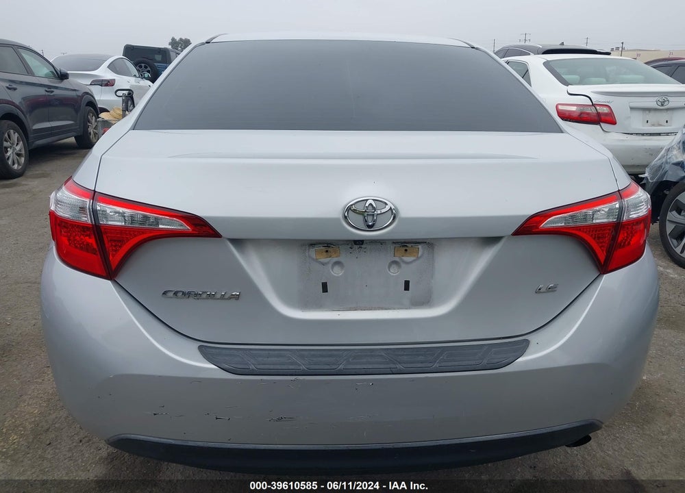 2015 TOYOTA COROLLA LE VIN: 5YFBURHE2FP325538
