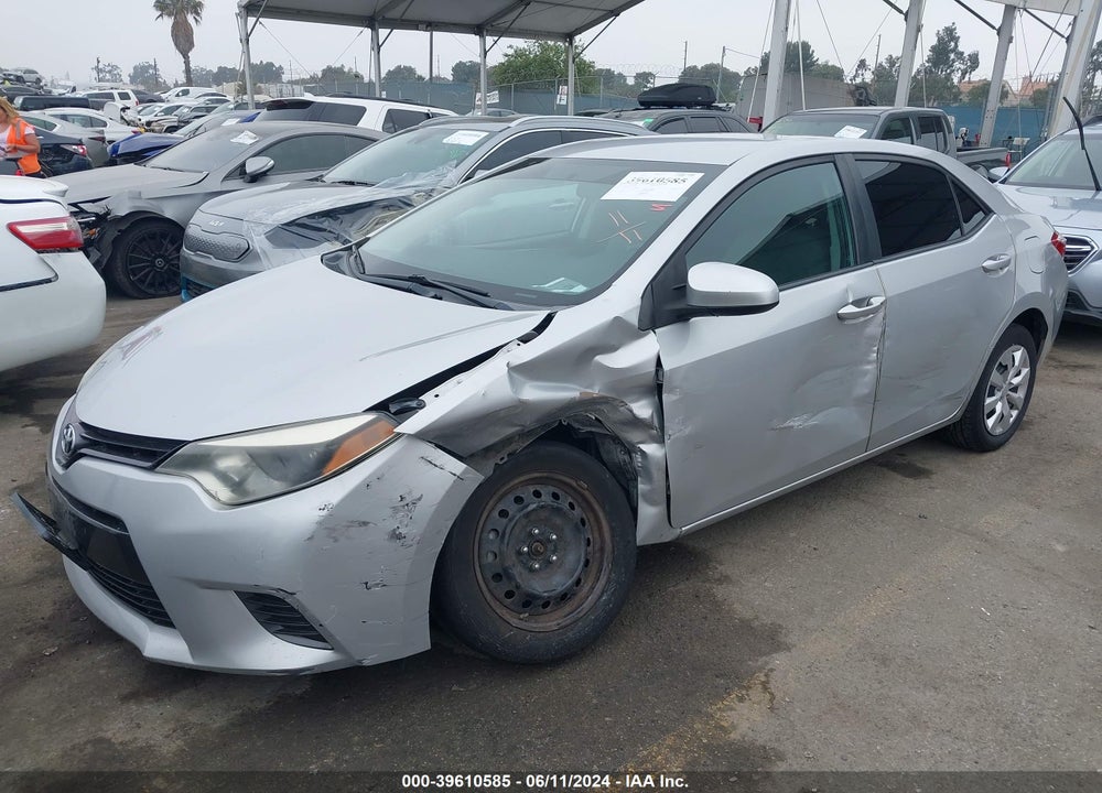 2015 TOYOTA COROLLA LE VIN: 5YFBURHE2FP325538