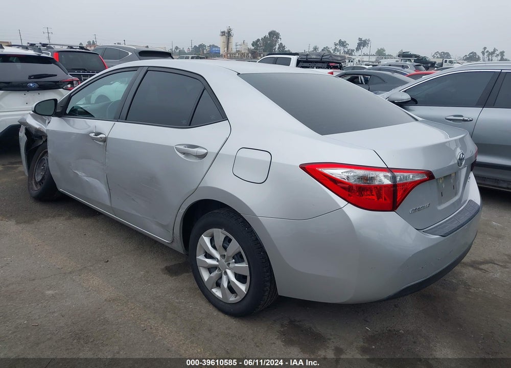2015 TOYOTA COROLLA LE VIN: 5YFBURHE2FP325538